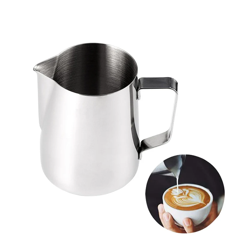 

12 OZ(350ml) 20 OZ(600ml) Metal Coffee Espresso Milk Frothing Pitcher Stainless Steel Milk Jug