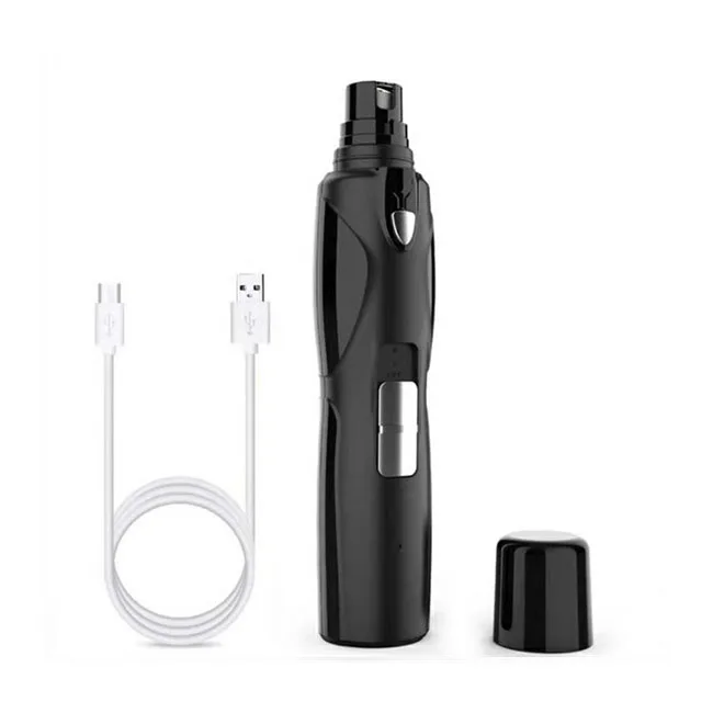 

Hot Sale Amazon Led Pet Nail File Trimmer 2 Speed 3 Size Ports Electric Dog Nail Grinder, Light green