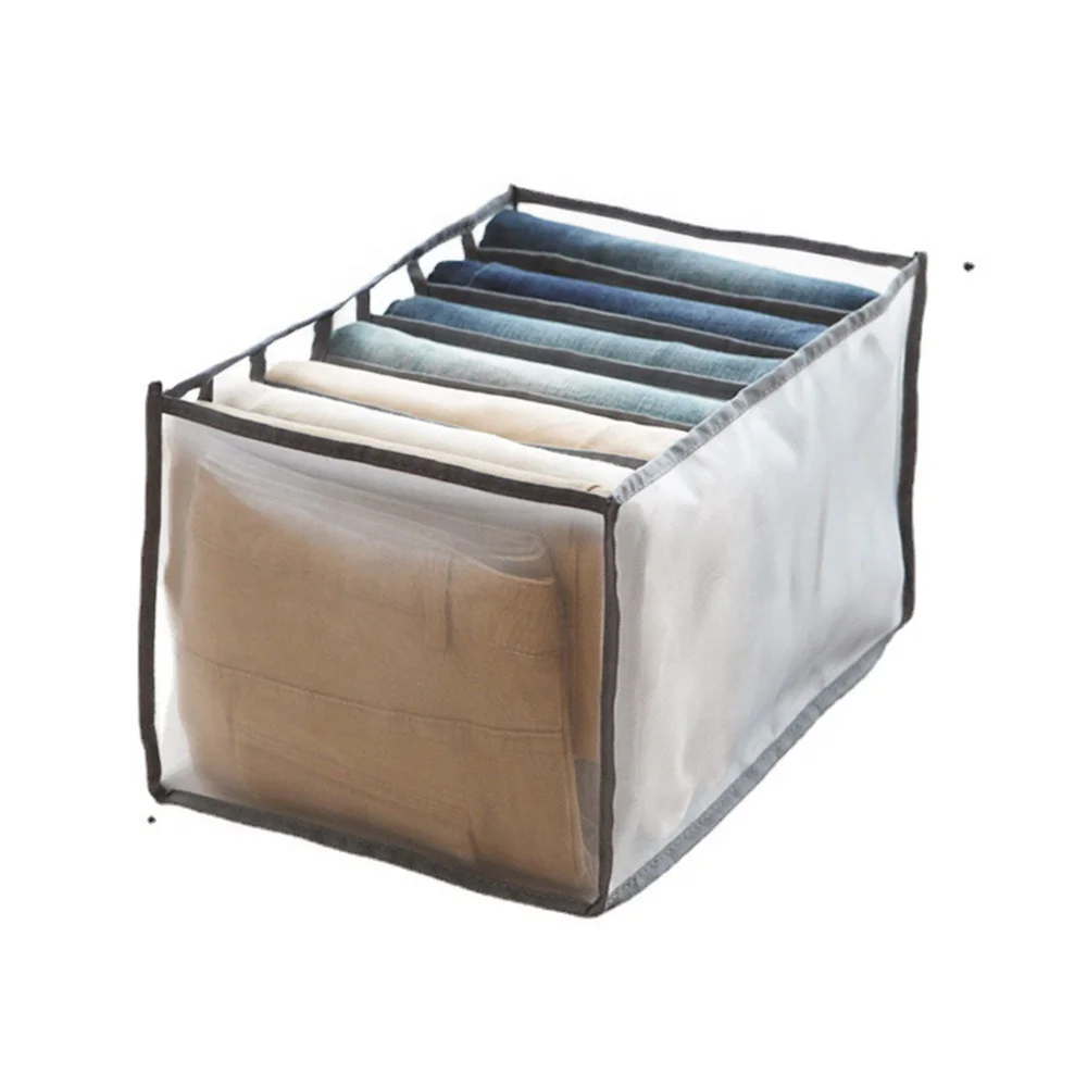 

Closet Organizer Wardrobe Jeans Compartment Storage Box Drawer Mesh Separation Box Home Organizer