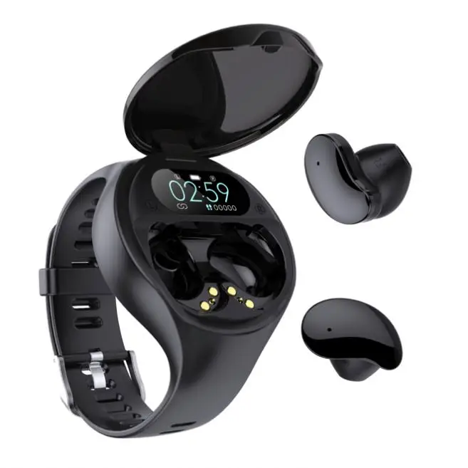 

Amazon hot sale 2021 Newly Arrival Wireless Earbuds BT earphone Two in one Smart Watch TWS Earphone with multi functions