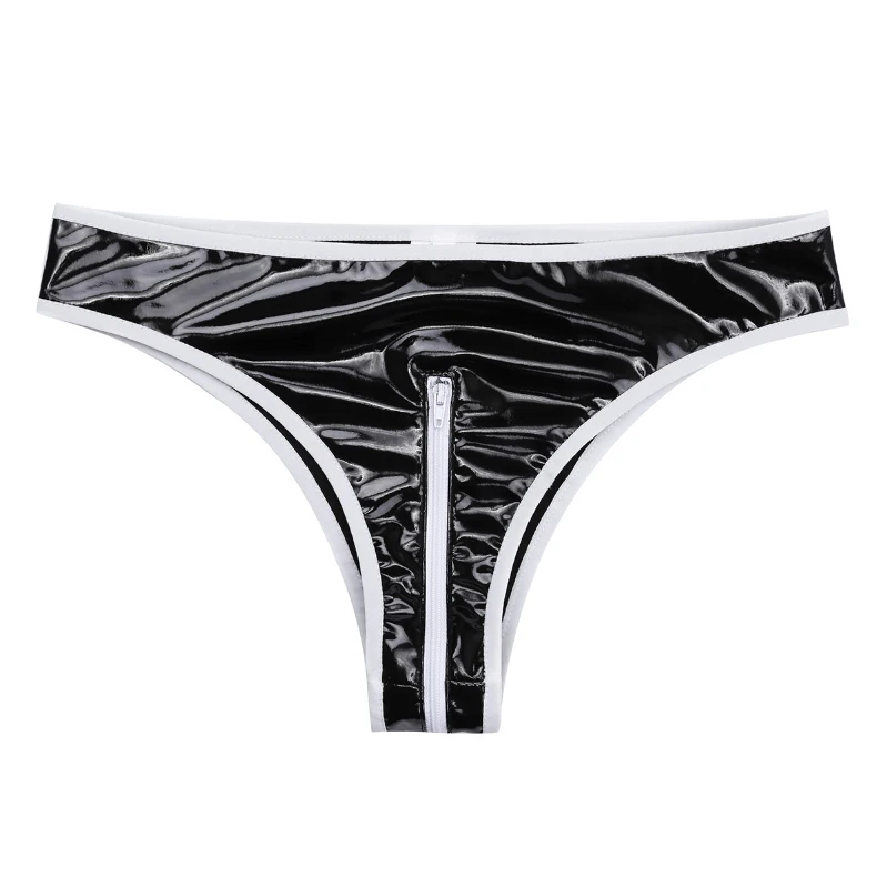 

Women's Panties Sexy Underwear Leather Low Rise Bikini Briefs Clubwear Under Wear Panties