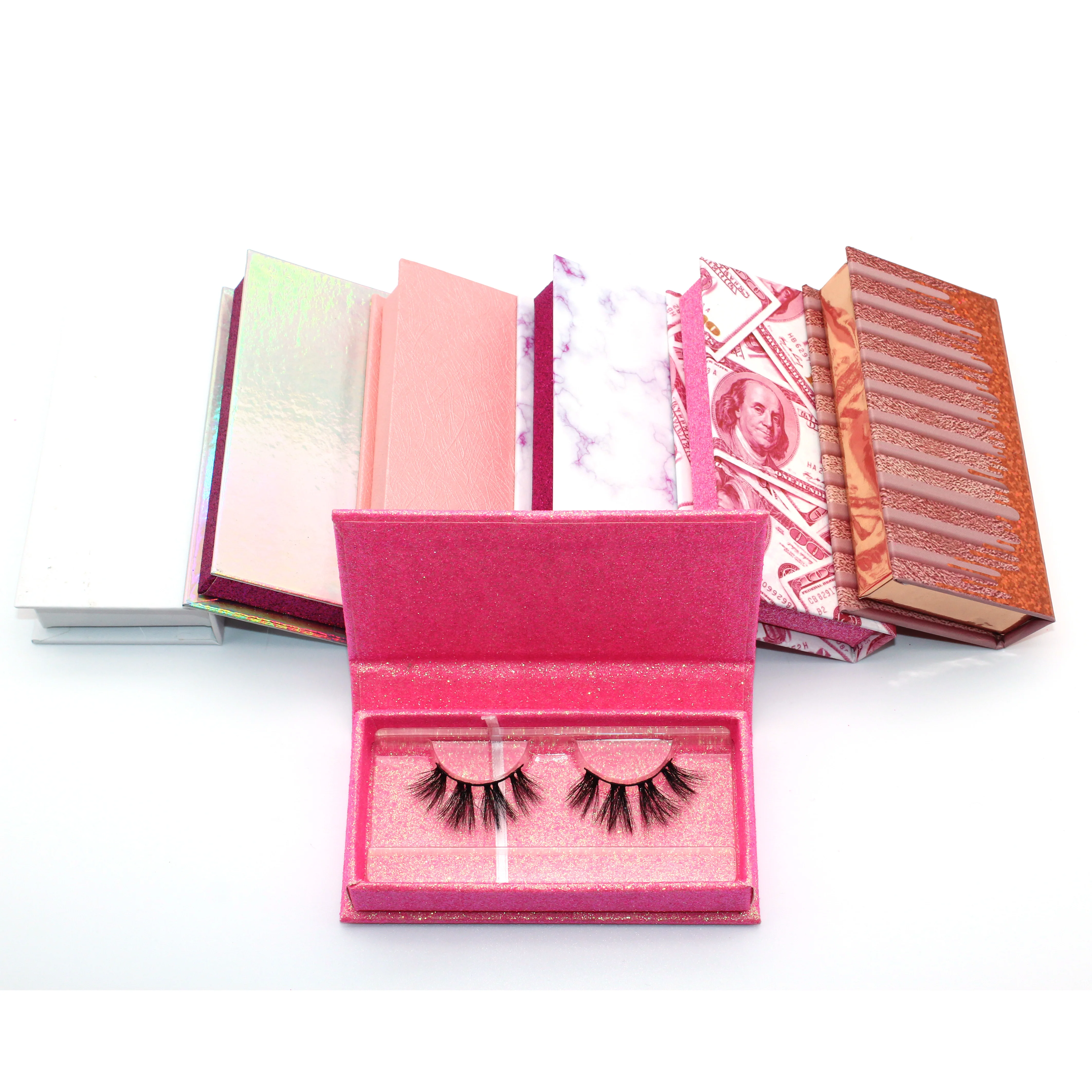 

matte wholesale 25mm natural faux 3d mink eyelashes, Natural black