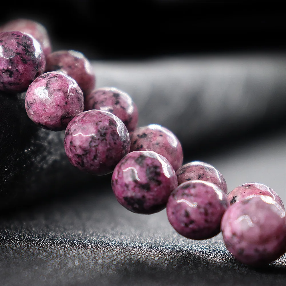 Wholesale 2020 Natural Stone Frosted Granite Charm Round Loose Beads