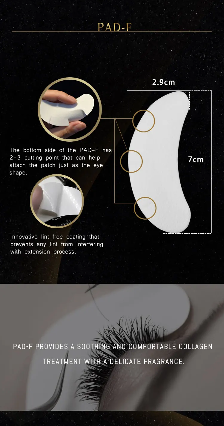 2 Pair Per Pack Eye Pad For Eyelash Extension Ultra Thin Lint Free Bio