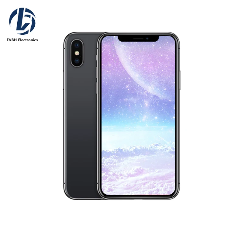 

Wholesale Used Mobile Phone Cellphone Refurbished Unlocked Original Renewed For Apple Iphone X 64G 256G Second Hand Smartphone, Sliver space gary