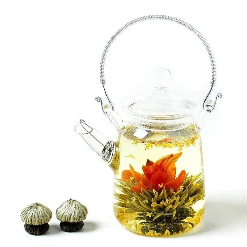 
Chinese Classic Handmade Blooming Tea Balls Eu Standard OEM Flowering Tea Organic Floral Bloom Tea 