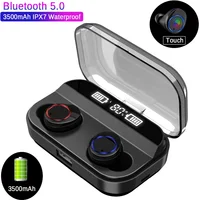 

Waterproof TWS In-Ear Bluetooths Earphone noise cancelling mini headphone true wireless earbuds with 3000mah charging case
