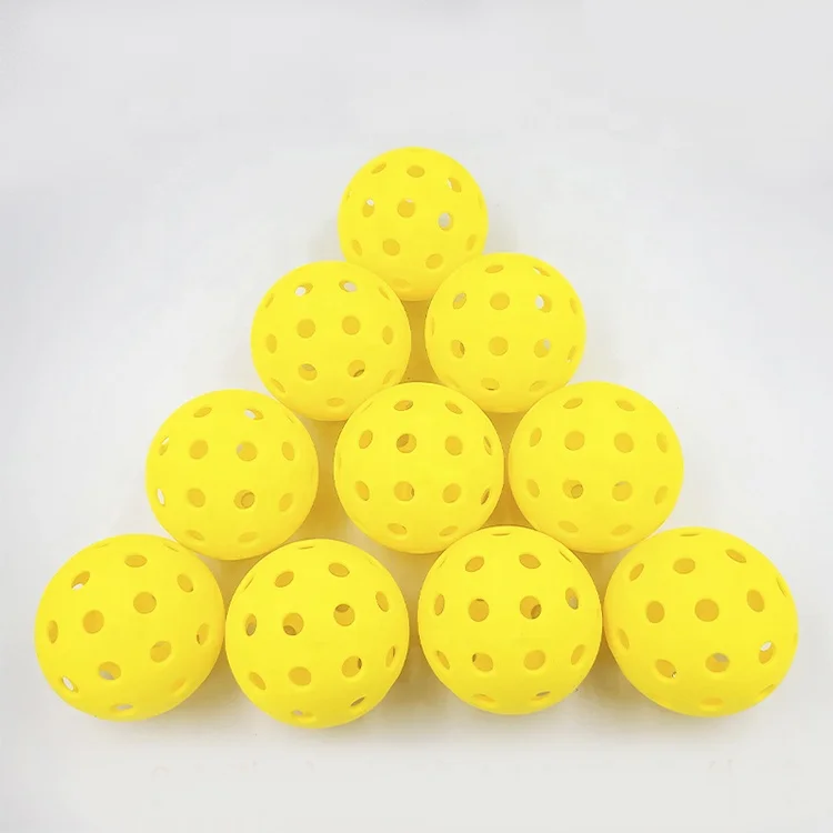 

Outdoor Standard Eco-friendly Material 26/40 Holes Pickleball Balls for Training and Competitions Pickleball Accessories