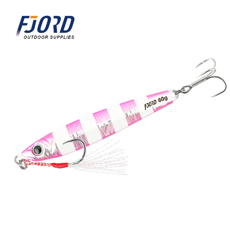 

FJORD Wholesale sardine 20g 30g 40g 60g Metal jig Lures Bait Iron Saltwater Jigging Fishing Lure, Any color customized