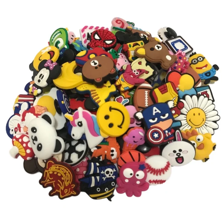 

2021 Hot sell designer charms PVC charms custom rubber shoe decoration, Picture