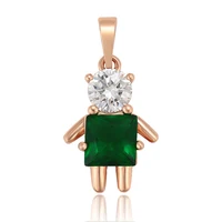 

35715 xuping boy design jewelry custom pendant, zircon jewelry gold pendant