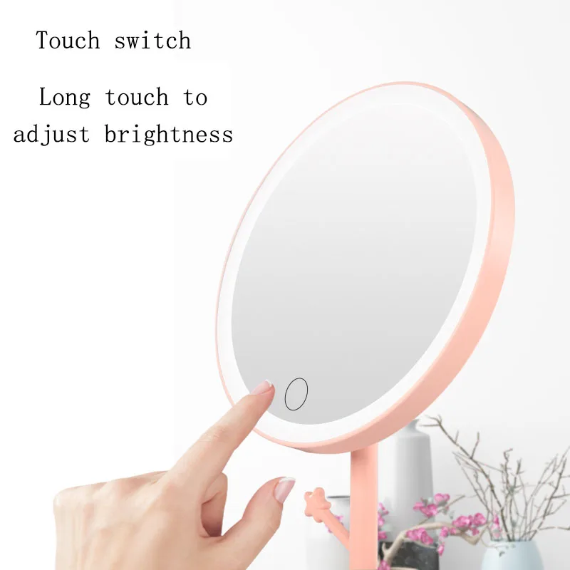 

Factory Price Hot Selling Makeup Mirror with Lights Led Touch Screen Make Up LED Small Makeup Vanity Mirror Battery Operated