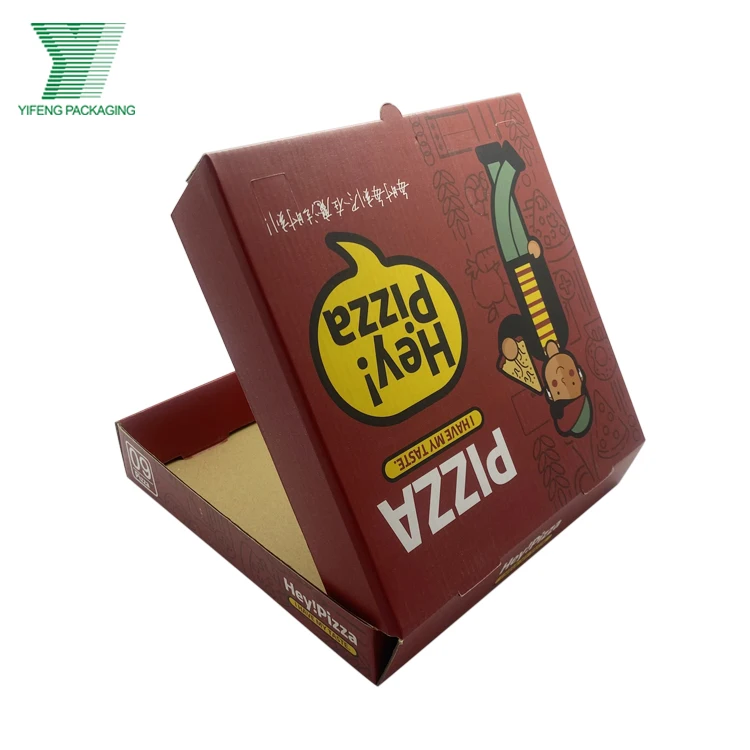 

Free sample kraft corrugated folding paper box foldable shape pizza packaging box with custom logo