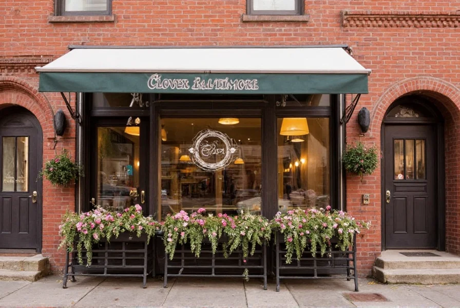 Darreichung eines saisonalen Gerichts im Clover Baltimore mit regionalen Zutaten