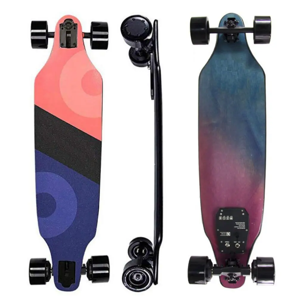 

4 wheel wireless electric remote skate board dual drive Hover Board light and stylish electric skateboard for adult traffic jam