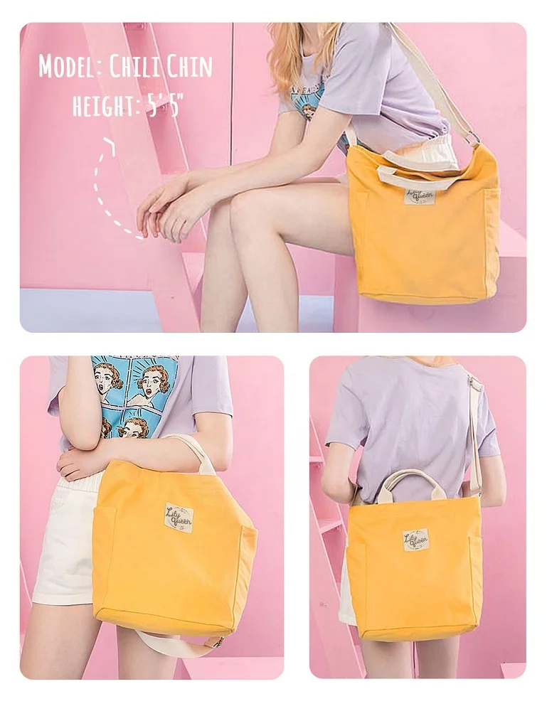  Canvas  cross body bag book 