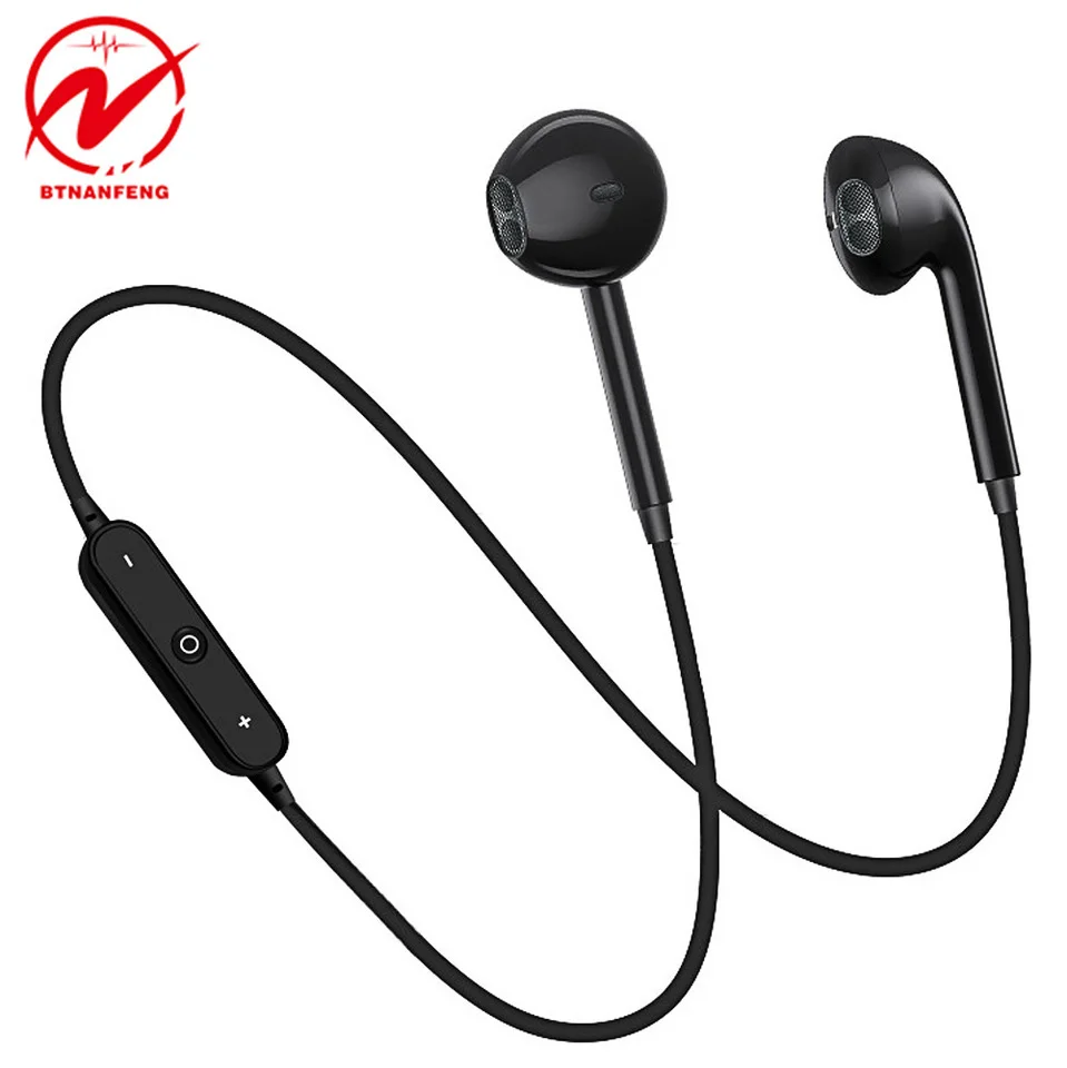 

S6 Sport In-Ear Neckband S6 Wireless Headphone V5.0 Earphone With Mic Stereo Earbuds Headset For iPhone Xiaomi Huawei