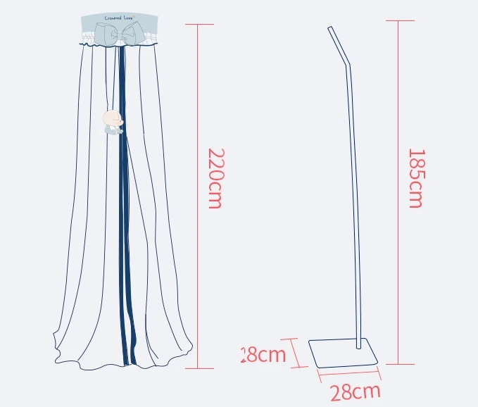 Cl Baby Crib Mosquito Net With Stand Baby Cot Cute Cartoon Animal Baby Bed Mosquito Net Buy