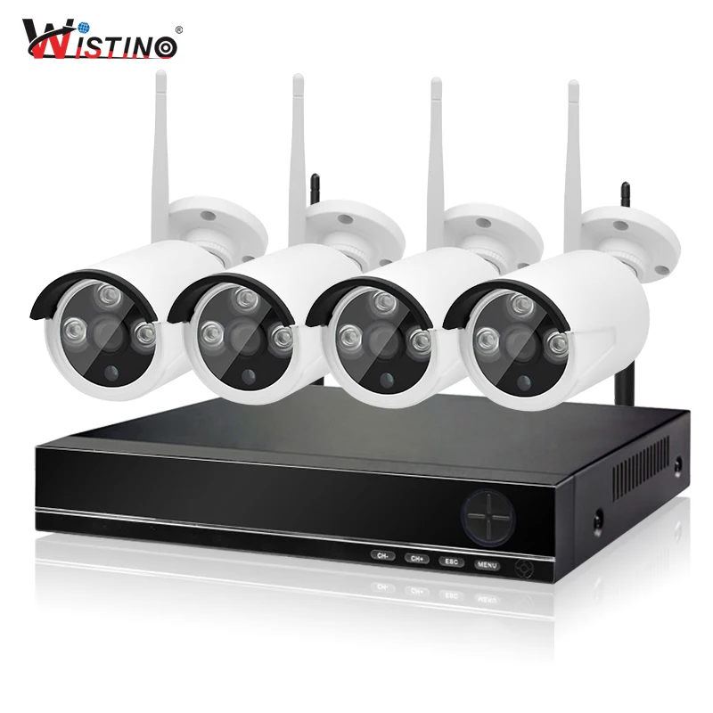 

Wistino HD 3MP NVR Kit Plug and Play Wireless 4CH CCTV System Kit P2P Outdoor IR Leds Night Vision Home Security System