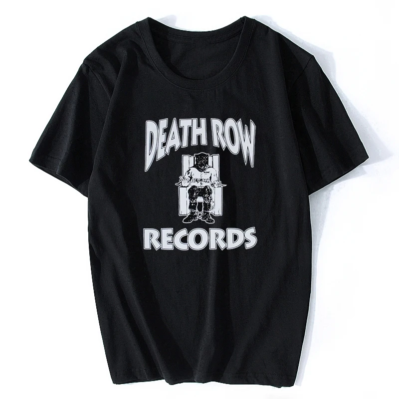 

Wholesale Death Row Records Tupac 2pac Dre Men's R.I.P T-Shirt Black Short Sleeve T Shirt Printed Cotton Top Music Tee Rap Shirt, Black white gray dark blue red
