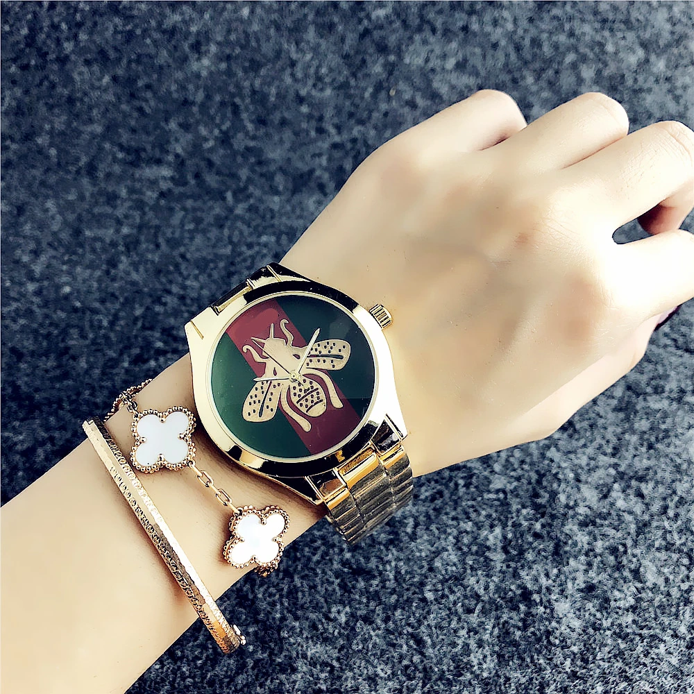 

newest design women watch geneva watches men stainless steel quartz wristwatch orginal stock price preference, Customized colors