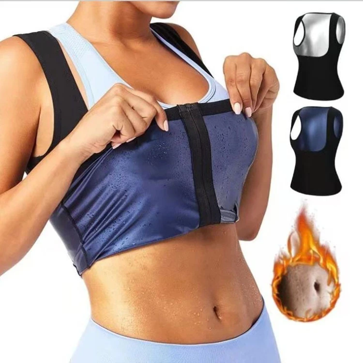 

Custom Logo Service Sweat Vest With Waist Trainer Unisex Fat Burning Termal Sauna Vest