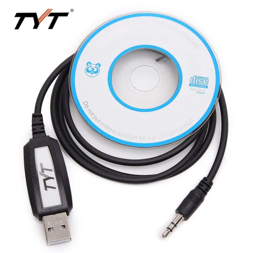 

TYT USB Programming Cable With Software Disk For Mobile CB Two Way Radio TYT TH 9000 TH 9000D UHF/ VHF Car Mobile Radio