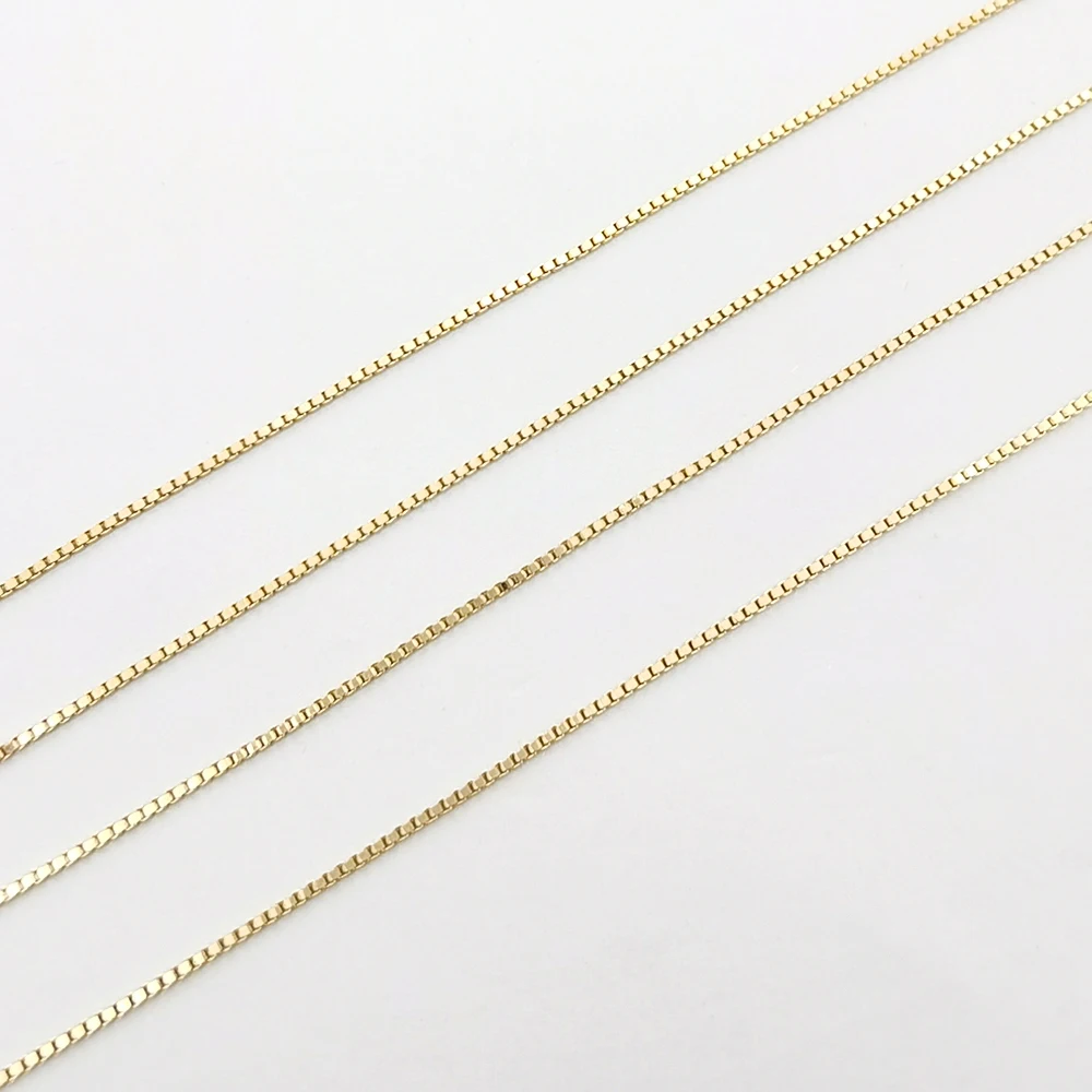 Thin gold box chain Clearance