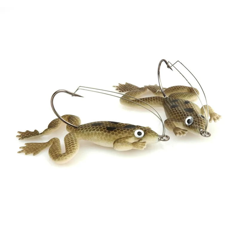 

Thunder frog 60mm 5g black fish killer with hook anti-hanging bottom soft bait frog, 5 colors