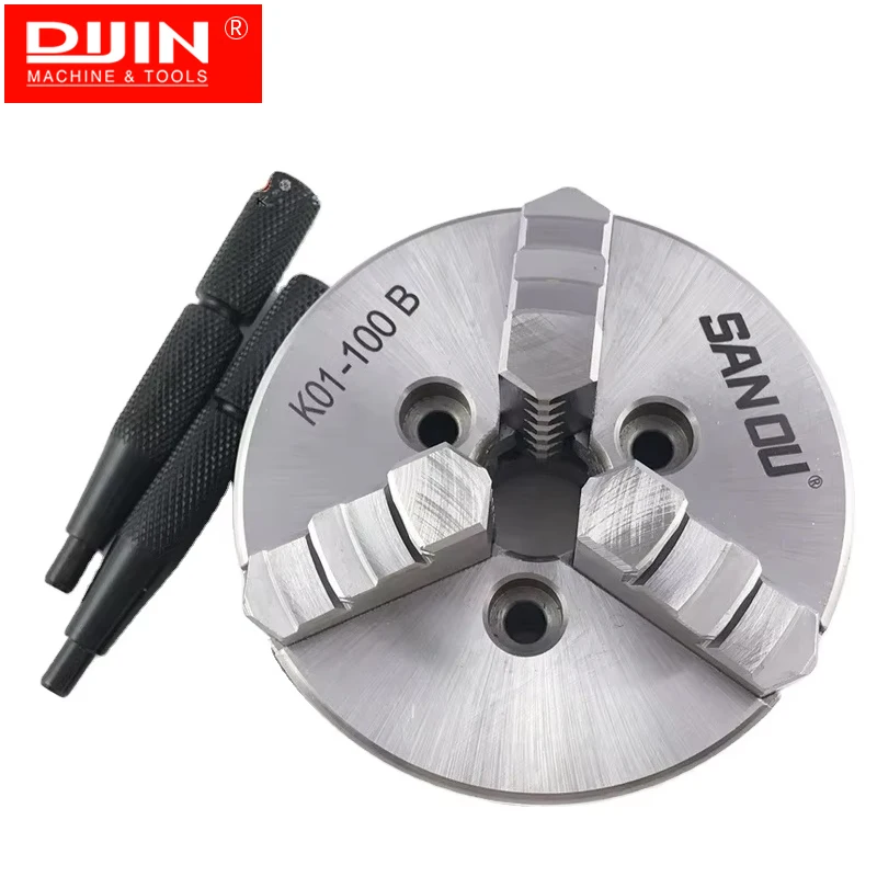 SANOU Brand 3 Jaw Chuck 100mm Wood Lathe Chuck K01-100B Directly Install at Discount