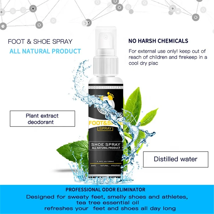 Natural formula Sportz Shoe Deodorizer and Foot Spray for Athletes Foot