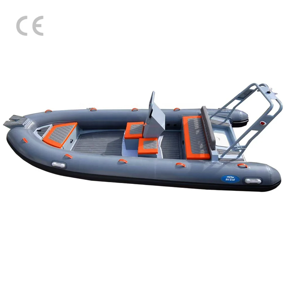 

Hedia design orca hypalon aluminum hulled Rigid Inflatable Boats (RIB 480), White,blue,customed