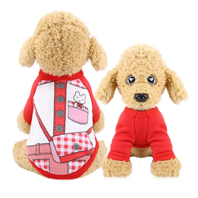 

Cute Cartoon Winter Dog Clothes Soft Dog Shirt Warm Dog Coat Puppy Hoodie Clothing for Chihuahua Yorkie