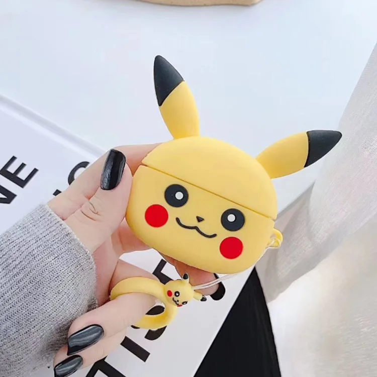 

For Airpro Pro 3 Silicon Cute Cartoon Cover Case 3D Design For Airpods Pro Animal Kawaii Case Earphone Poke mon Cover Case