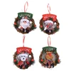Hot Quality New Fashion Funny Christmas Decoration wooden Snowflake Balls Stars Element indoor Christmas Wreaths