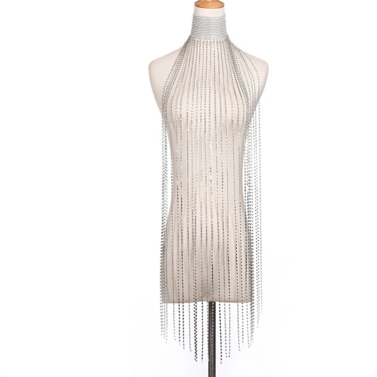 

Sexy Prom Costume With Trousers And Fashionable Metal Inlaid Rhinestones Bling Waist Chains Sexy Waist Chain