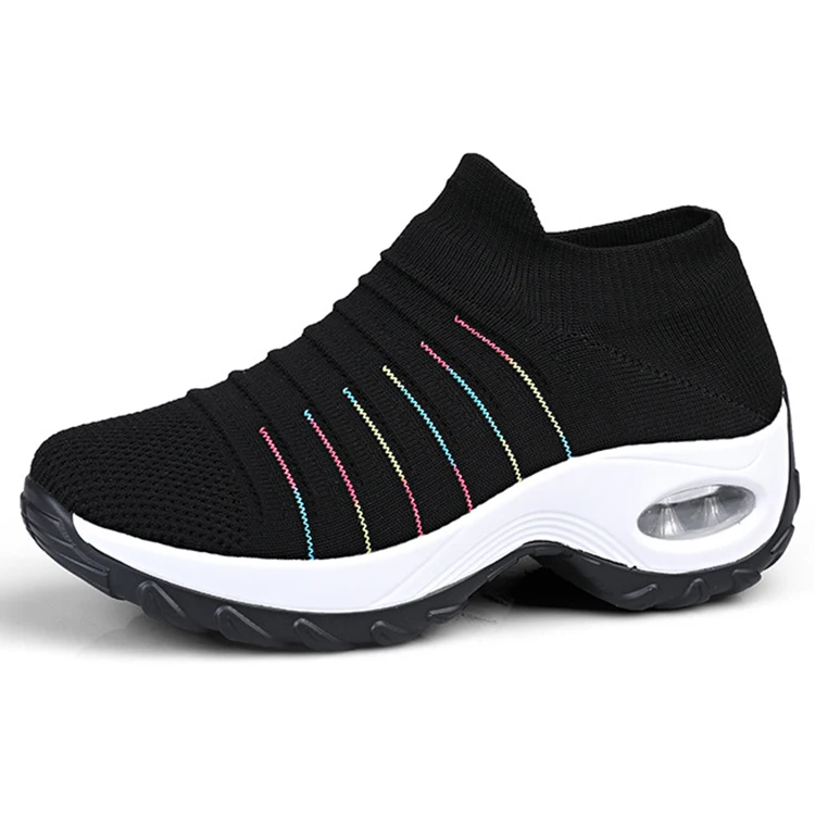 

Manufacturer Casual Outdoor Foot Ware Stock Sport Shoes Ladies Sock Sneakers Women