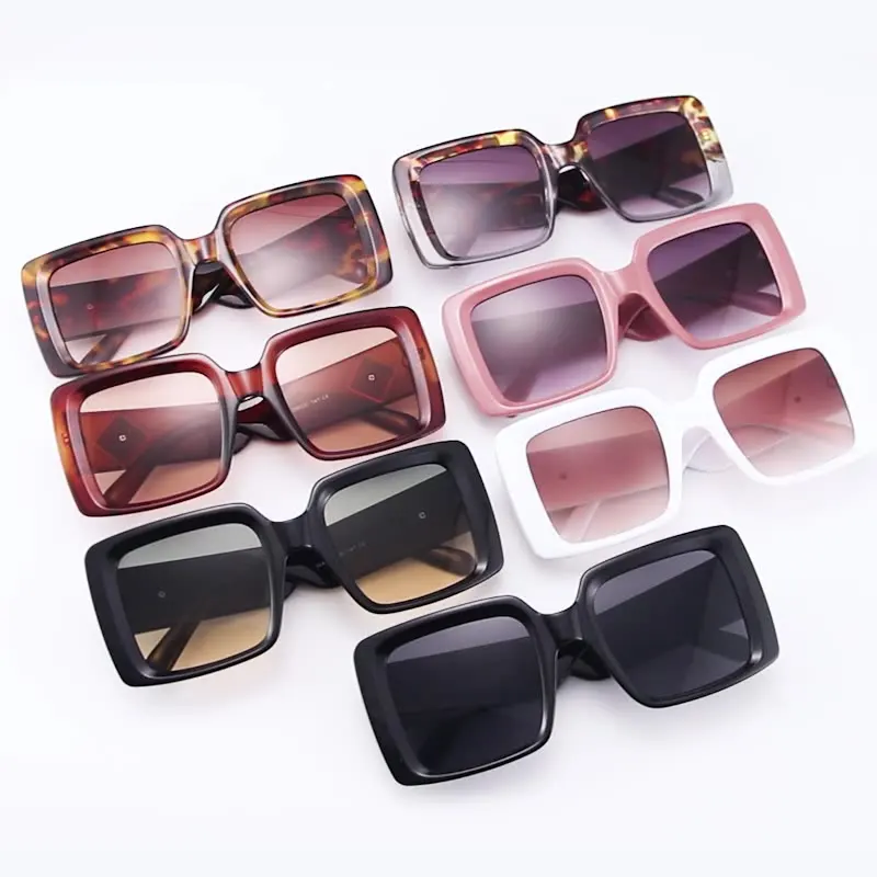 Finewell New Design Oversize Square Frame 2022 Sun Glasses Female Shades Fashion 100% sunglasses