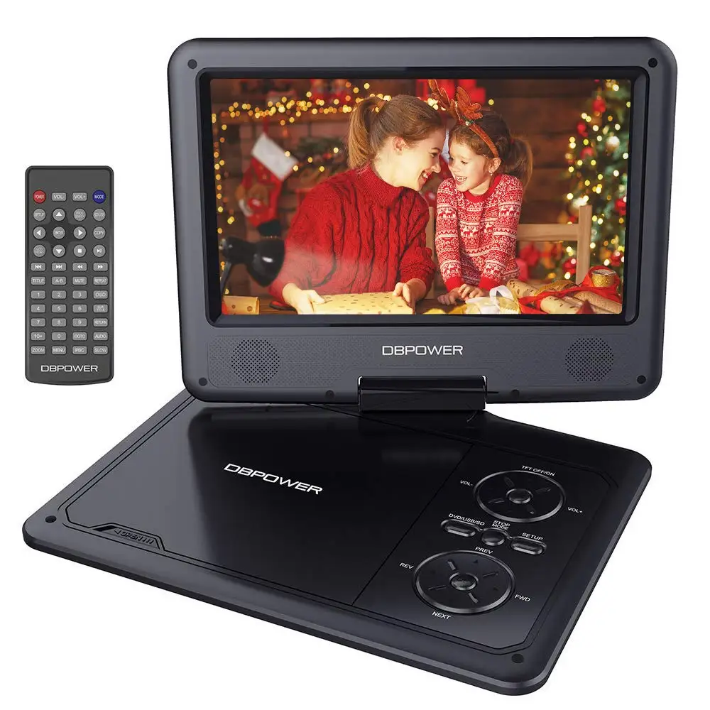 
DBPOWER 9 inch HD Swivel Screen Portable DVD VCD Player Suitable for Car Headrest Mount 