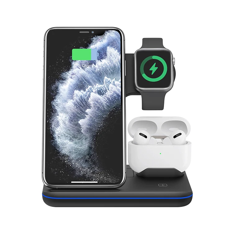 

CTo World new portable qi wireless phone charger mi wireless charger 3 in 1