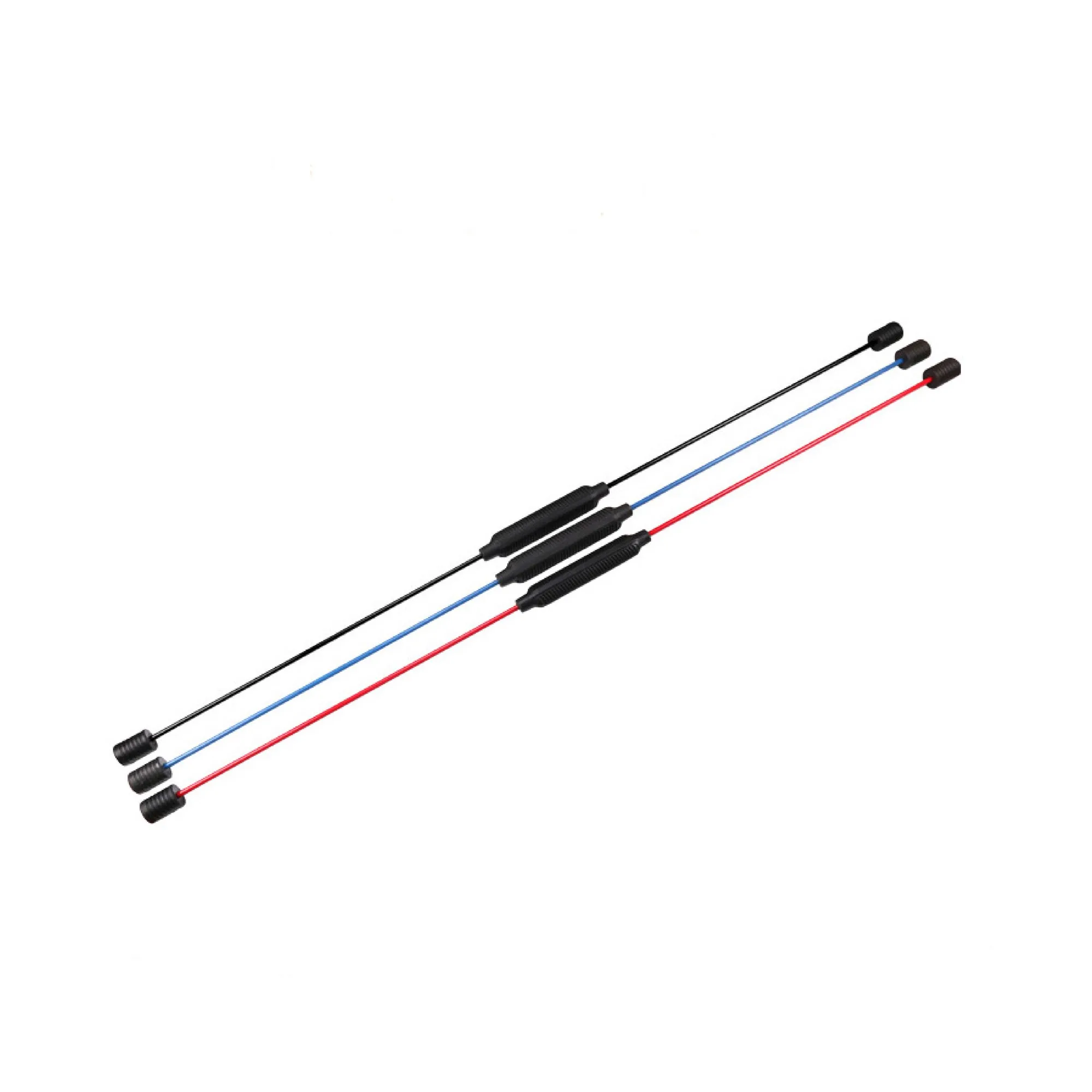 

Portable Flexi Pilates Aerobic Exercise Fitness Swing Stick Bar, Red black