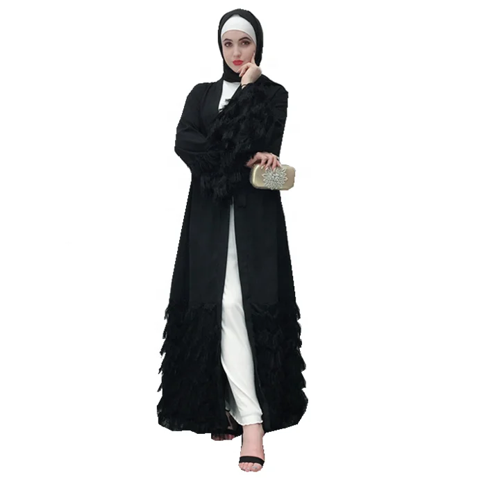 

2019 Fashionable high quality luxury abaya muslim women crepe abaya maxi dress, Pink, wine red, black