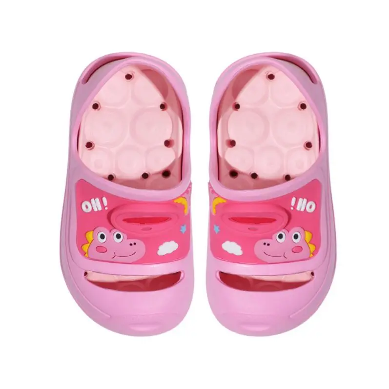 

2021 Super Soft and comfortable Drangon Kids Sandals Children Sandals, Pink/yellow