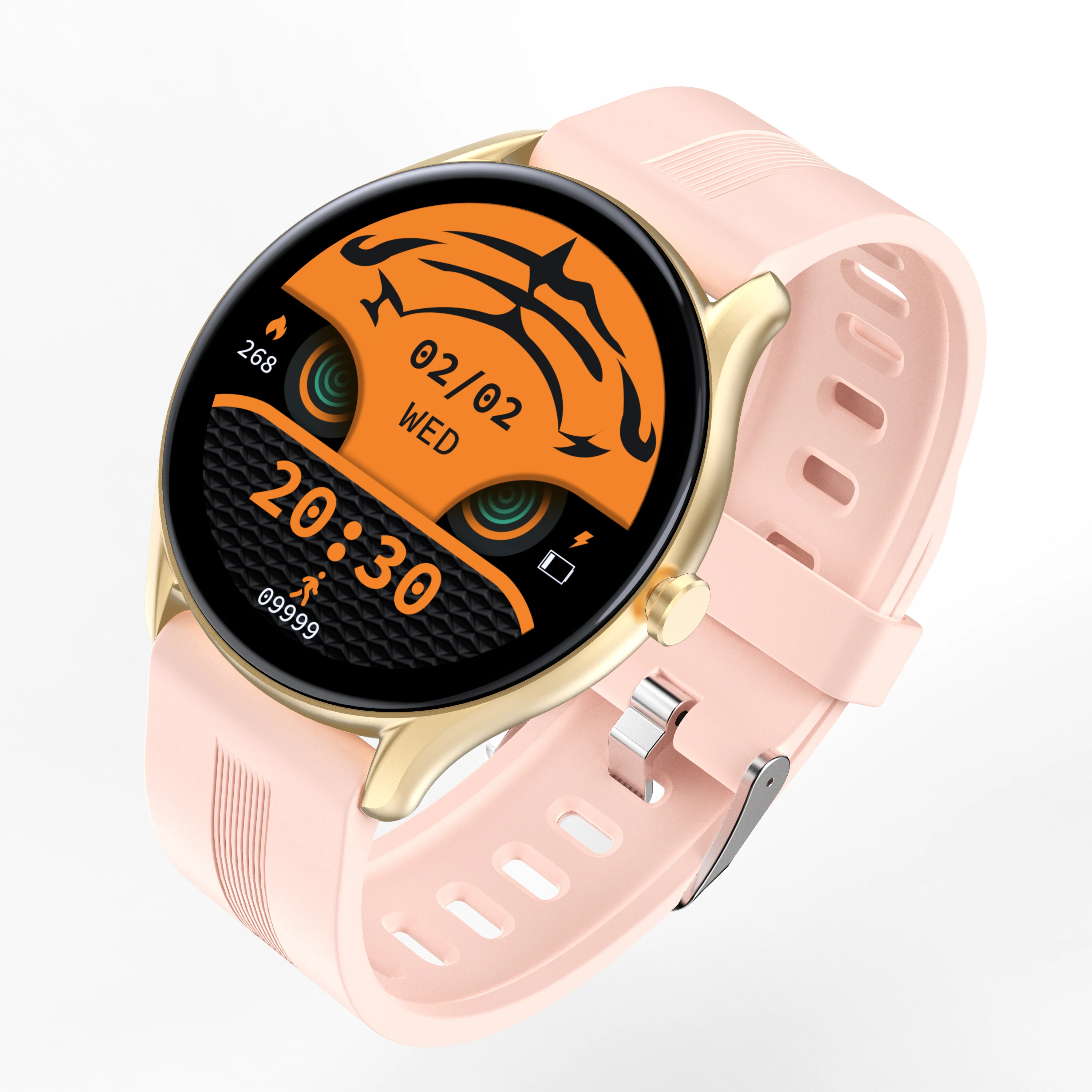 

2022 Hot Sell VL1 Smart Watch 1.32Inch Round Screen Touch IP68 Waterproof Call Reminder Sport Smart Watch for Men Women, Pink, black, gold