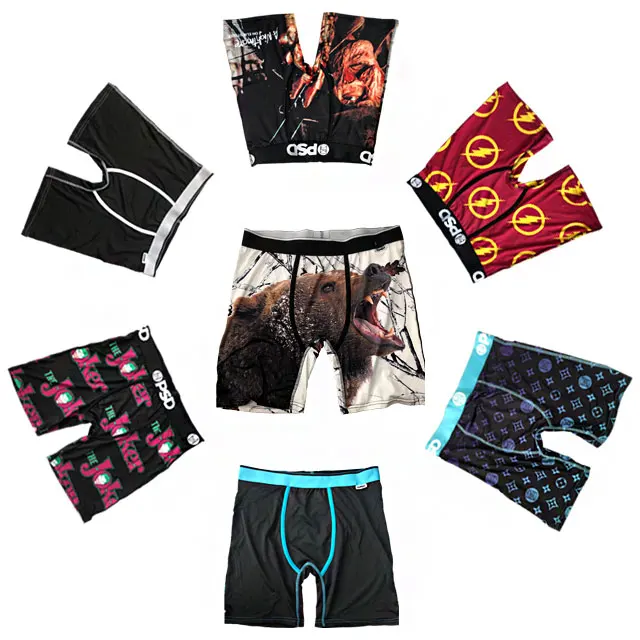 

2021 PSD Wholesale Vendor Boxers Briefs Men Underwear Daily Wear Quick Dry Summer Sports Underwear, Customized logo