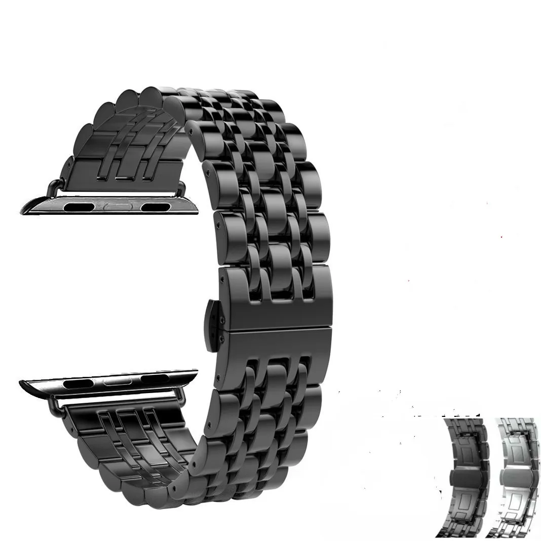 

Band For Apple Watch 6 5 4 3 2 44mm 40mm 42mm 38mm Metal Stainless Steel Watchband Bracelet Strap for iWatch Series Accessories