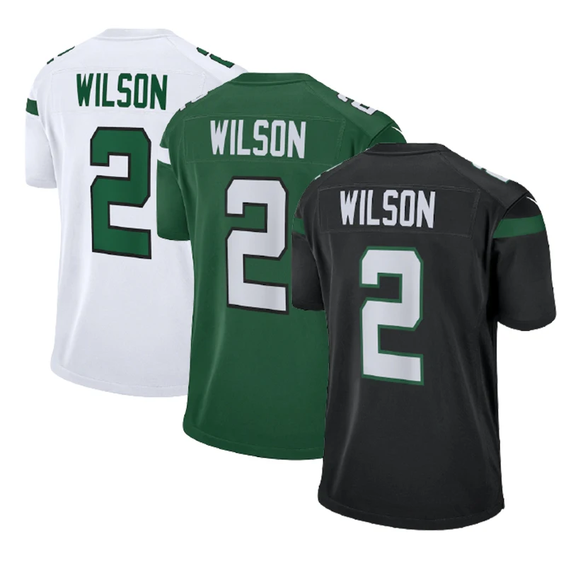 

New York Zach Wilson 2 NF l American Football Jersey Top Quality Jet Shirts Clothing Wear Cheap Wholesale