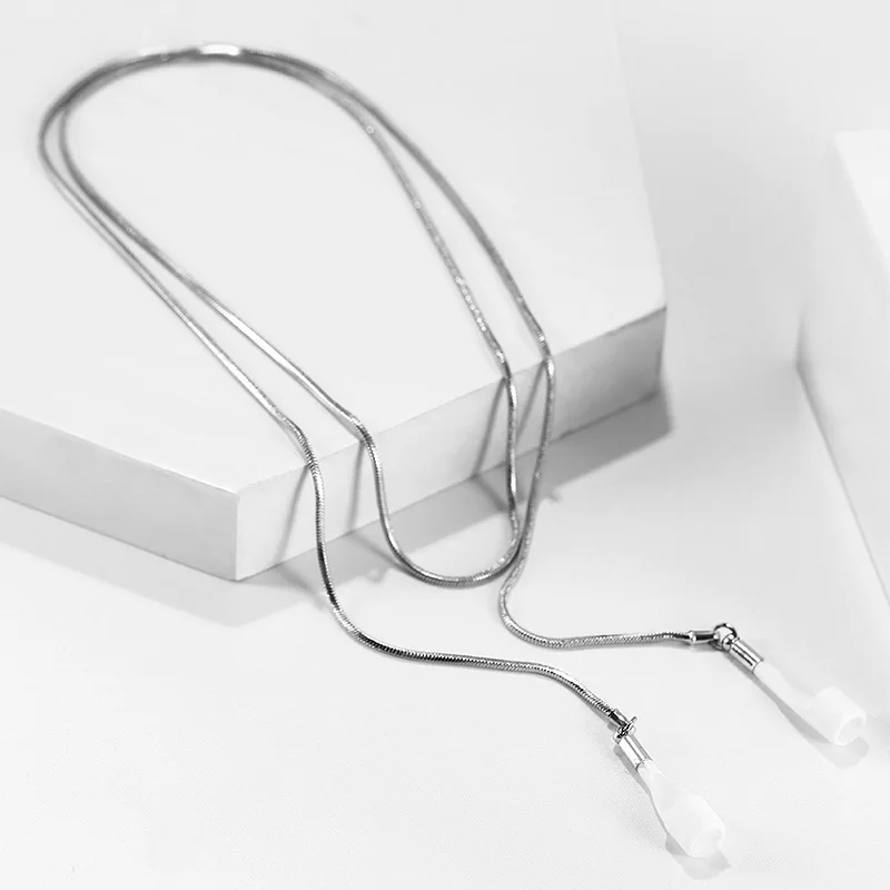 

AirPods anti-lost silver necklace snake chain necklace personalized jewelry