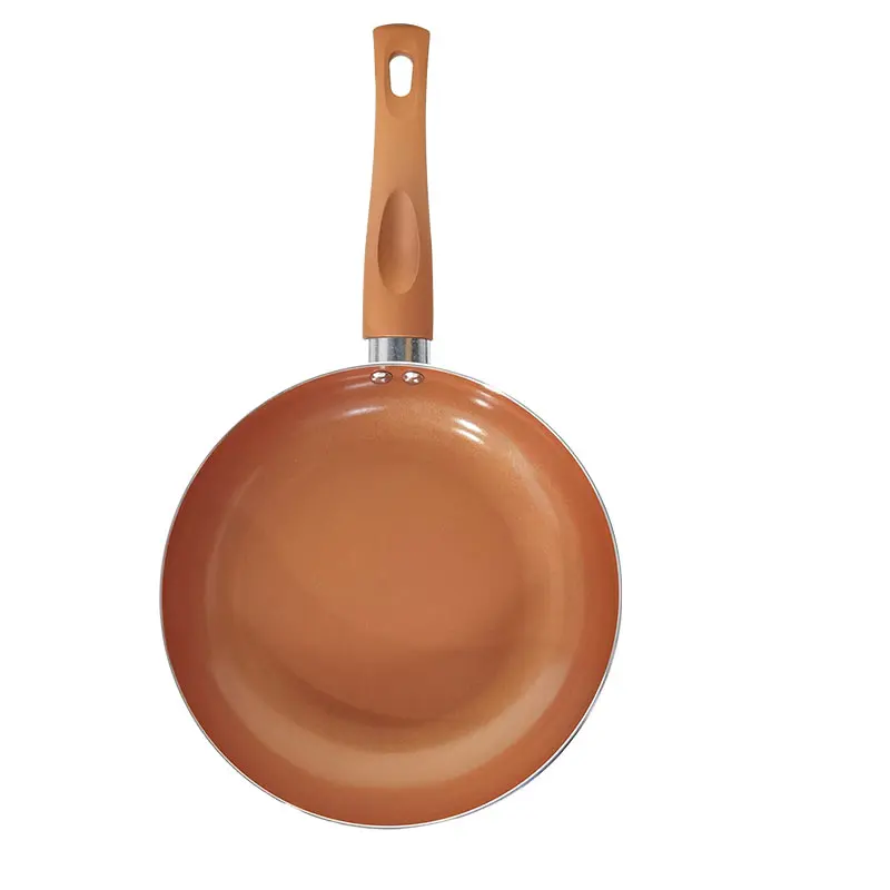 

New arrival aluminium non stick 24cm copper color fry pan