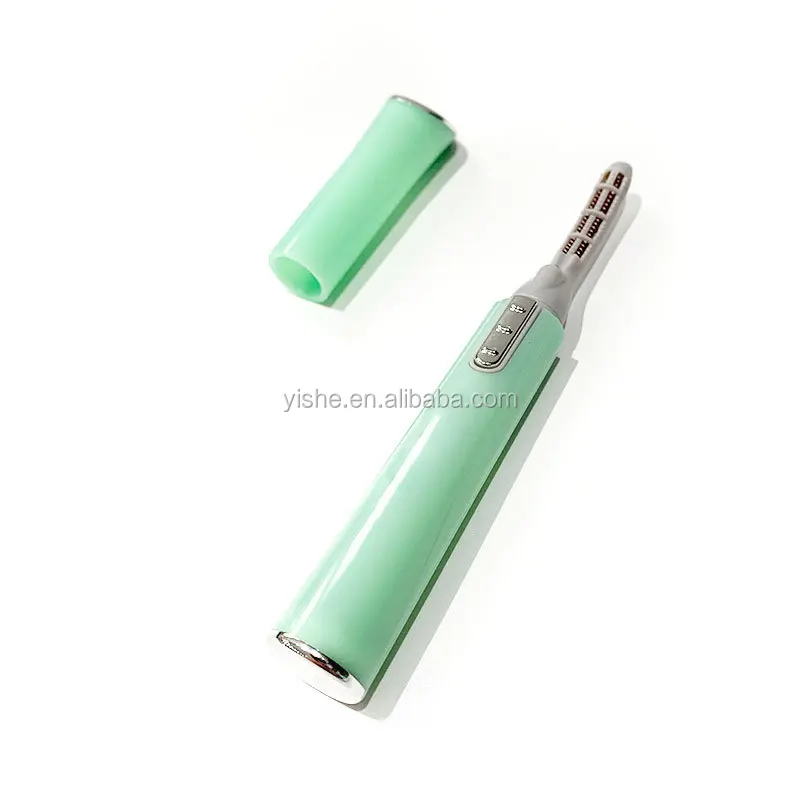 

2020 as seen on tv new design portable heated eyeflash curler, Green